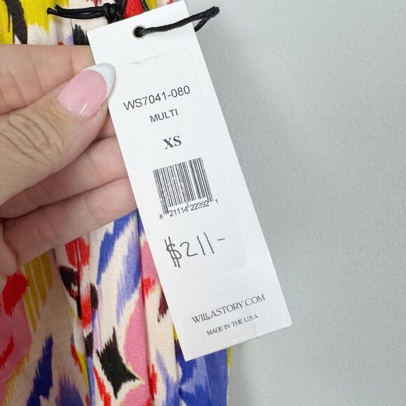 WILLA STORY | NEW Colorful Tiered Maxi Dress Women’s Size X-Small - Picture 6 of 11